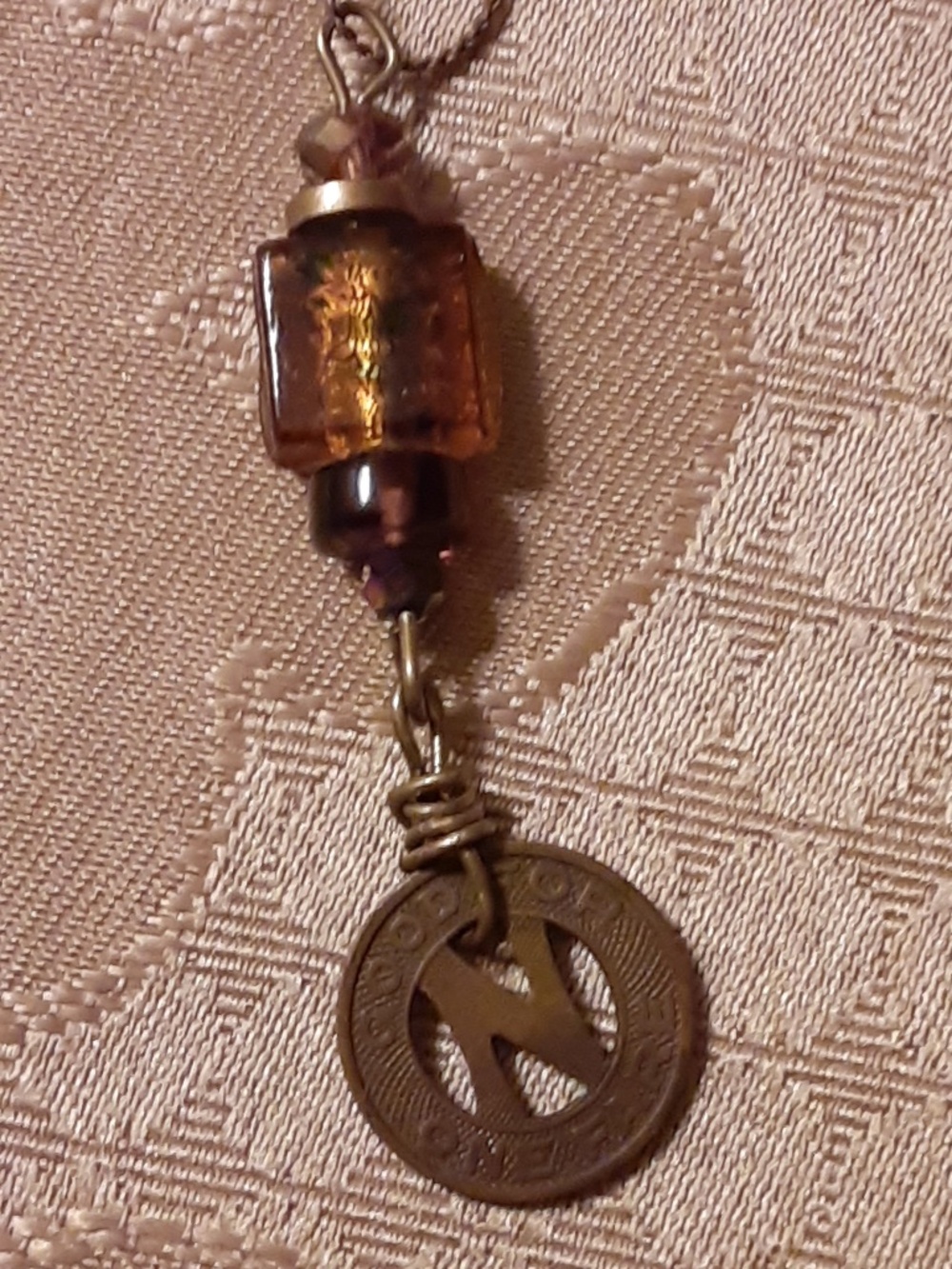 1945 Vintage Southern Coach Lines Inc. Token Pendant Necklace